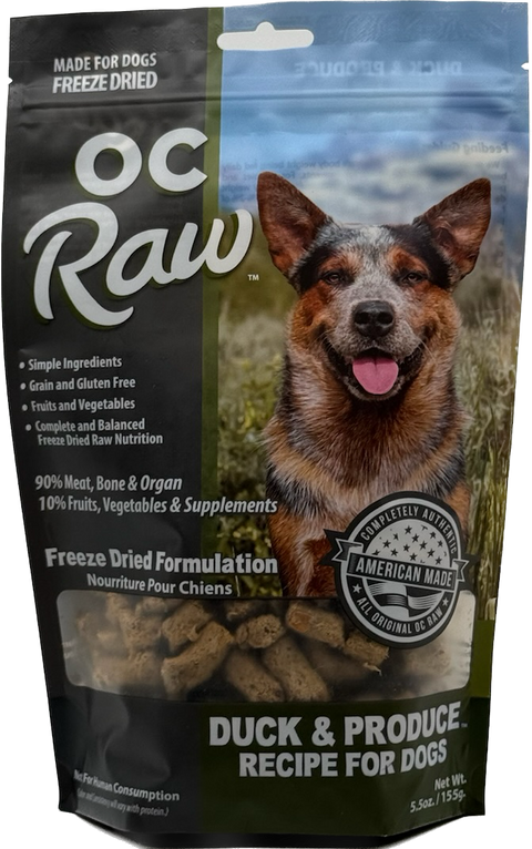 OC Raw | Freeze-Dried Duck & Produce (Meaty Rox)