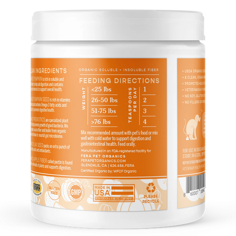 Fera Pet | Pumpkin Plus Fibre Support