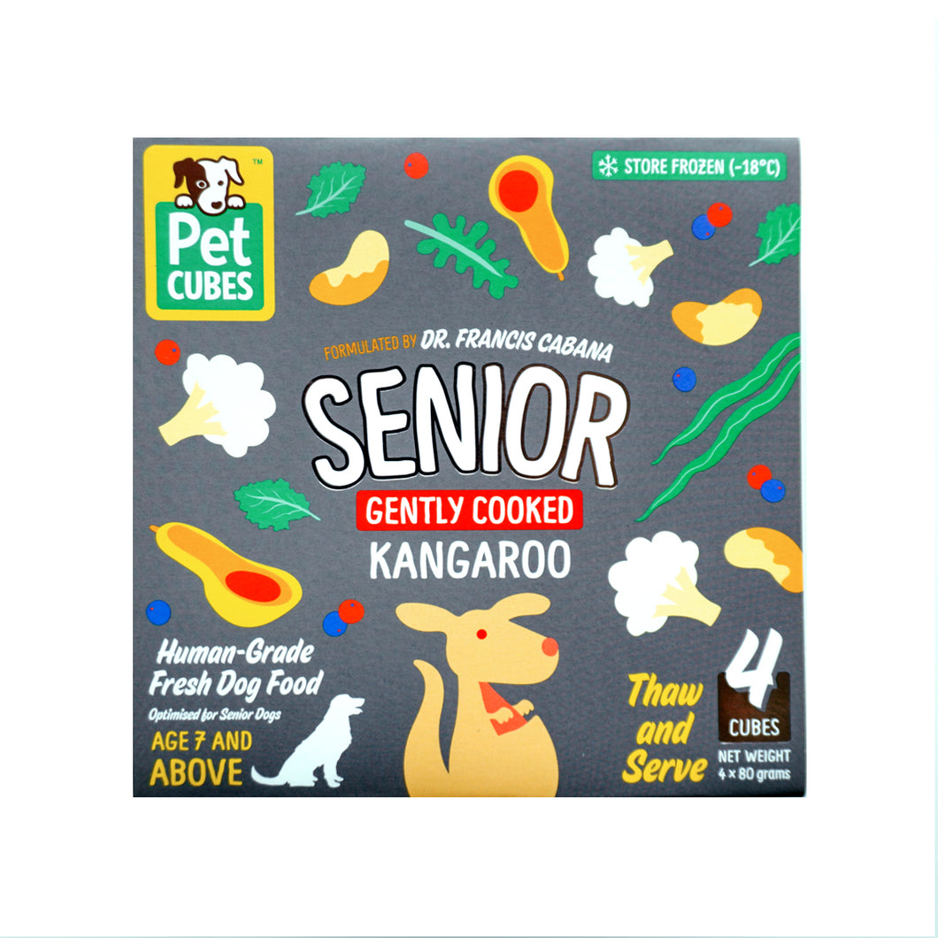 Pet Cubes | Senior Kangaroo (Gently Cooked)