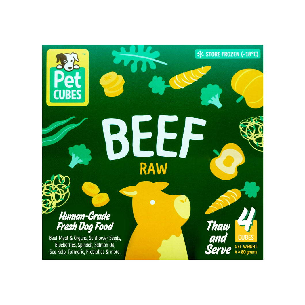 Pet Cubes | Raw Beef