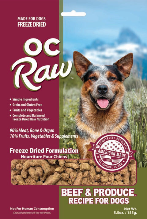 OC Raw | Freeze-Dried Beef & Produce (Meaty Rox)