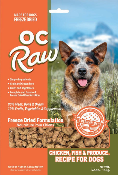 OC Raw | Freeze-Dried Chicken, Fish & Produce (Meaty Rox)