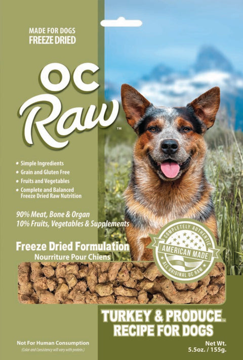 OC Raw | Freeze-Dried Turkey & Produce (Meaty Rox)