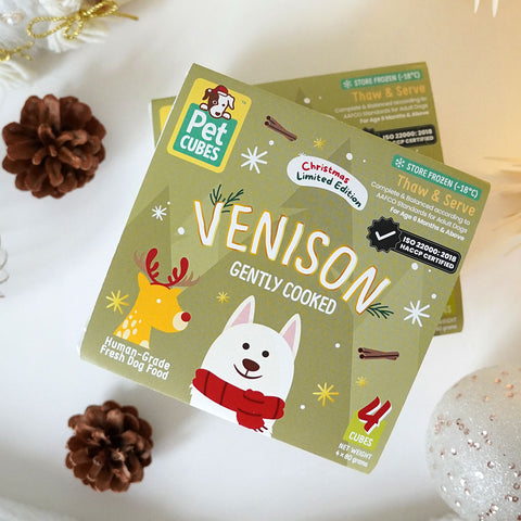 Pet Cubes | Gently Cooked Festive Venison