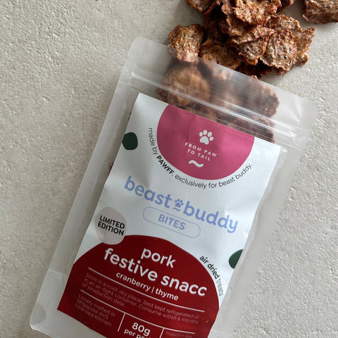 Beast Buddy Bites | Pork Festive Snacc