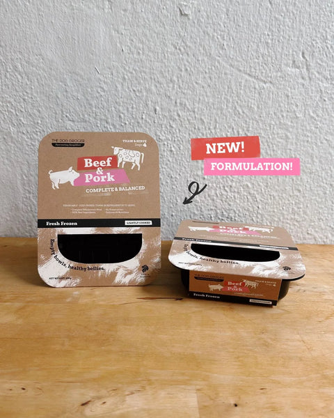 TDG Dog Meals | Lightly Cooked Beef & Pork