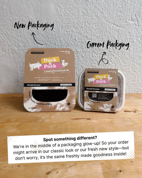 TDG Dog Meals | Lightly Cooked Duck & Pork