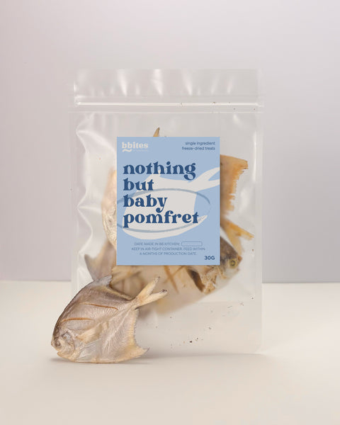 bbites | Baby Pomfret (Freeze-dried)
