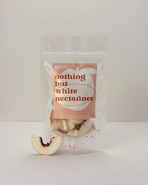 bbites | White Nectarines (Freeze-dried)