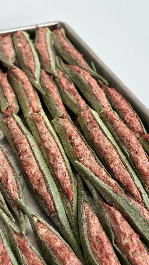 bbites | Stuffed Okra (Freeze-dried)