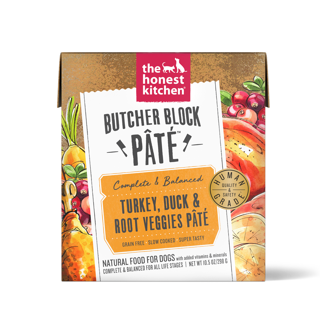 The Honest Kitchen | Butcher Block Pate Turkey, Duck & Root Veggies