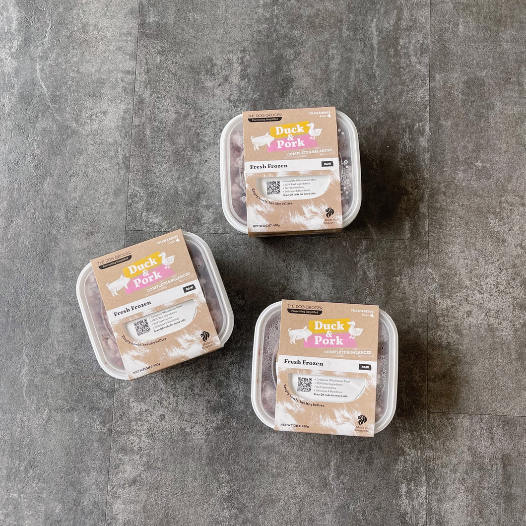 TDG Dog Meals | Raw Duck & Pork